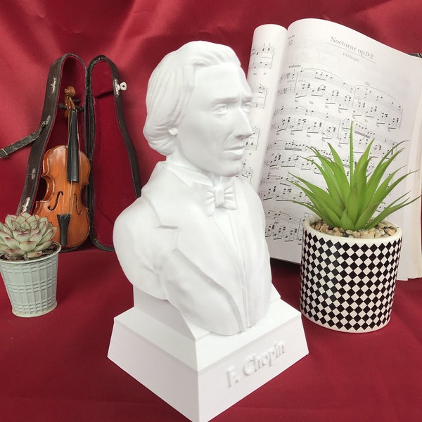 Frédéric Chopin Desktop Decoration Bust Sculpture - Decorative Art Statue