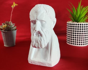 Zeno van Citium - Oprichter van de Stoïcijnse School voor Wijsbegeerte - Desktop Decoratie Buste Sculptuur - Decoratief Kunstbeeld