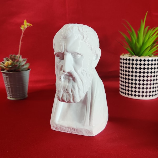 Zeno of Citium - Founder of the Stoic School of Philosophy - Desktop Decoration Bust Sculpture - Decorative Art Statue