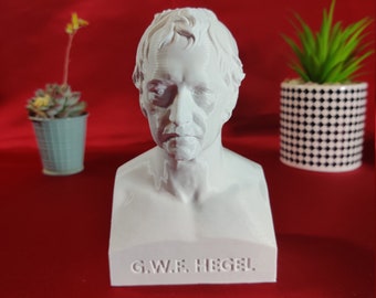 Busto de Georg Wilhelm Friedrich Hegel - Estatua de arte decorativo del filósofo alemán