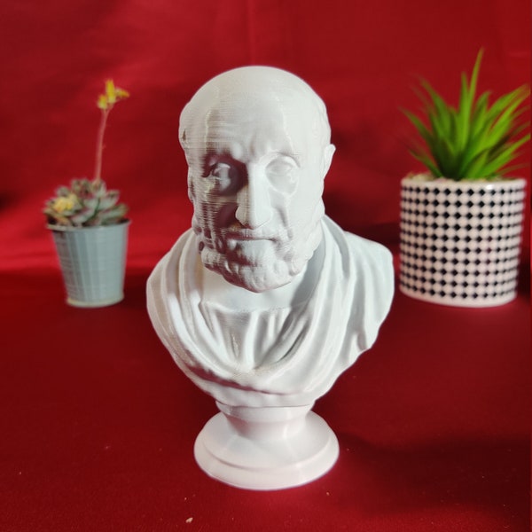 Hippocrates of Kos - Desktop Decoration Bust Sculpture - Decorative Art Statue