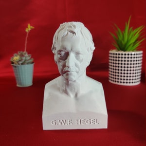 Georg Wilhelm Friedrich Hegel Bust - German Philosopher Decorative Art Statue