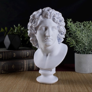 Alexander The Great As Helios Desktop Decoration Bust Sculpture - Decorative Art Statue