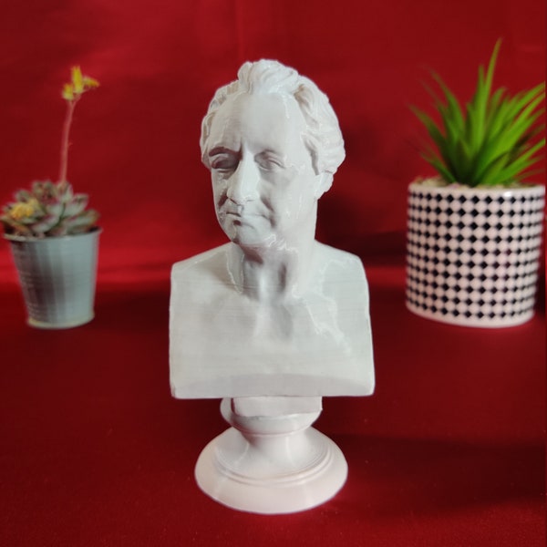 Johann Wolfgang von Goethe Dichter - Schreibtisch Dekoration Büste Skulptur - Dekorative Kunst Statue