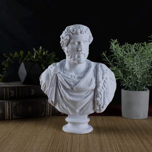 Antoninus Pius Roman Emperor - Desktop Decoration Bust Sculpture - Decorative Art Statue