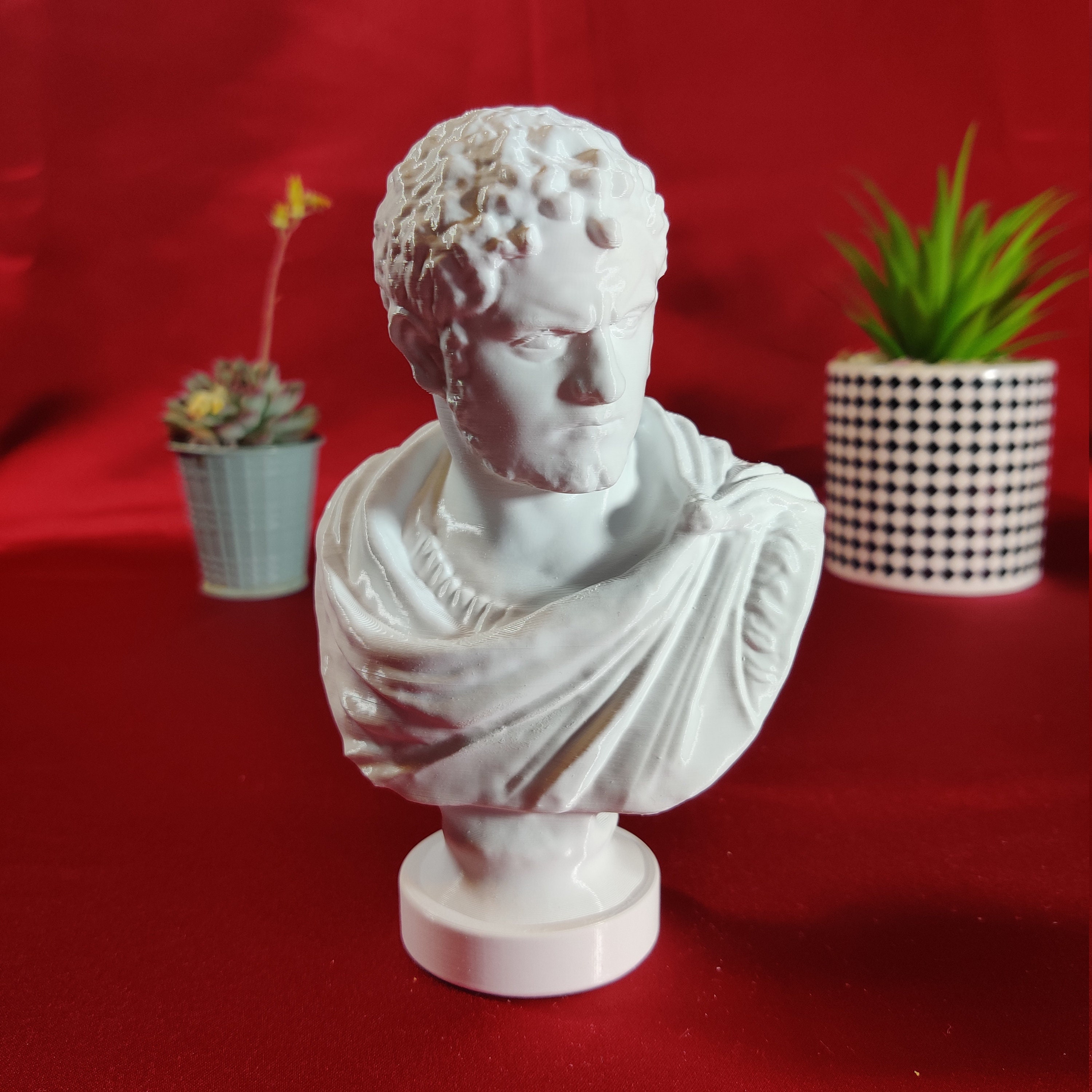 Bust of Caracalla on Column, Late 19th Century, Plaster for sale at Pamono