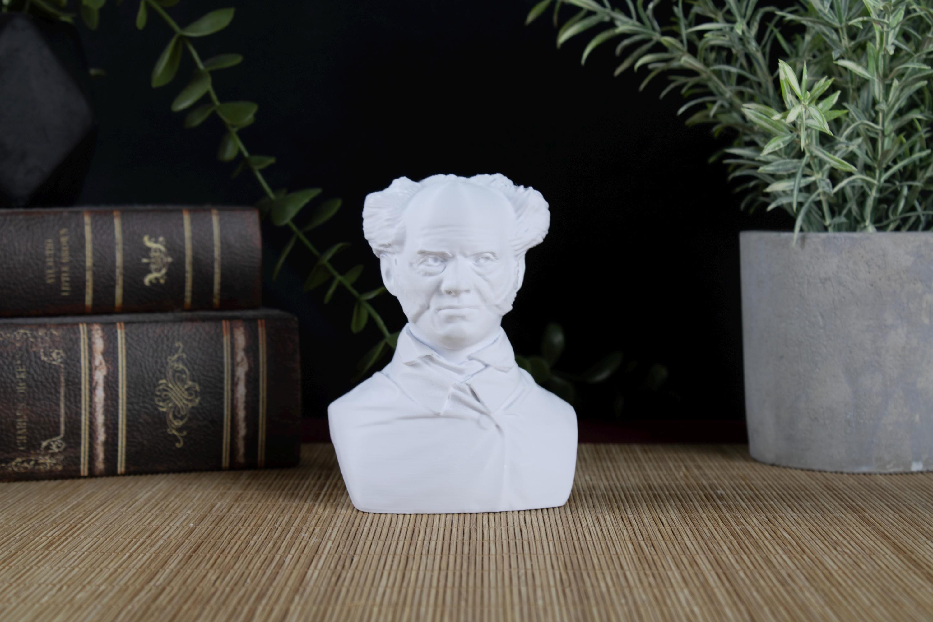 Arthur Schopenhauer German Philosopher - Desktop Decoration Bust Sculpture - Decorative Art Statue