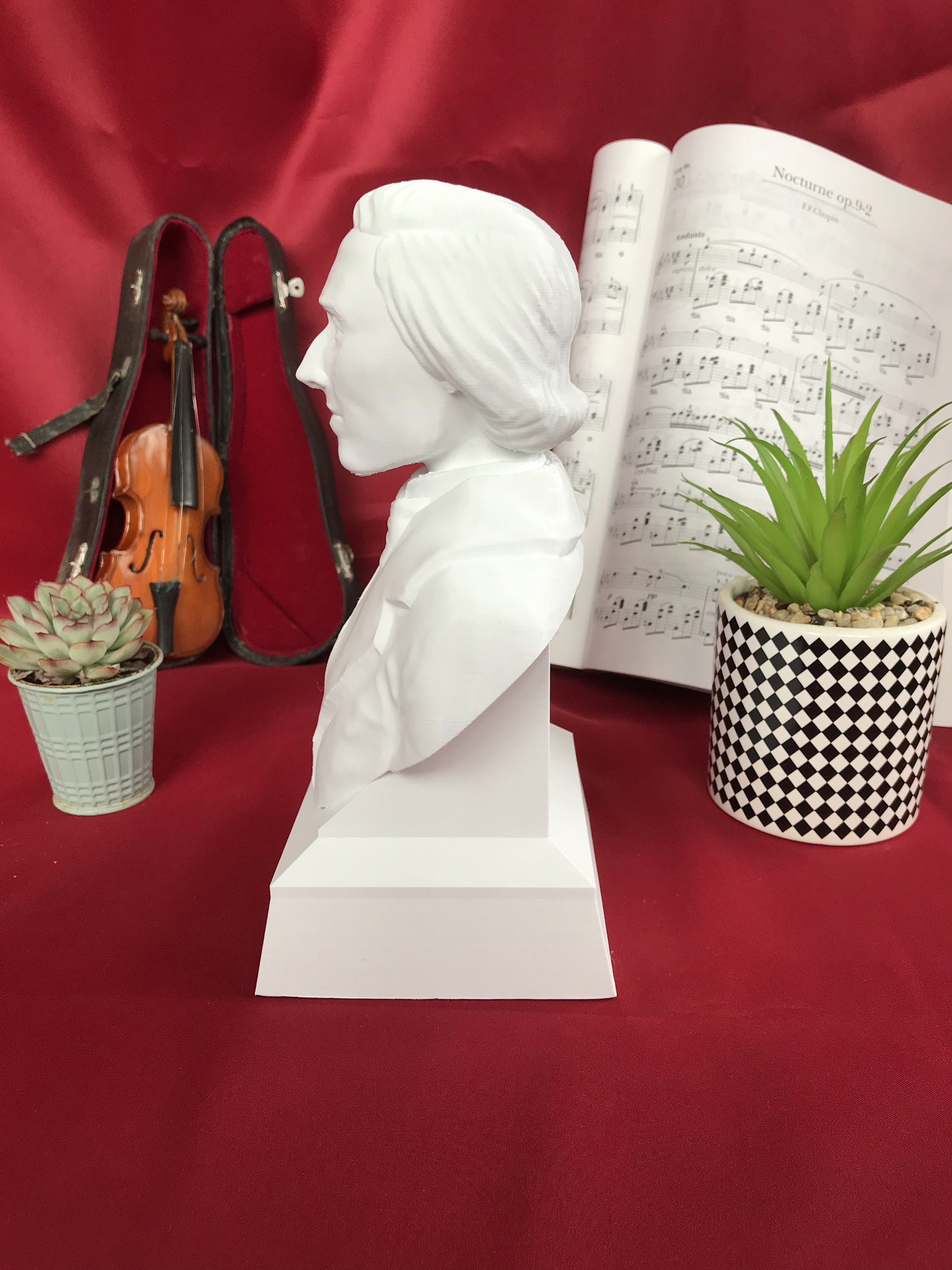 Frédéric Chopin Desktop Decoration Bust Sculpture Decorative - Etsy