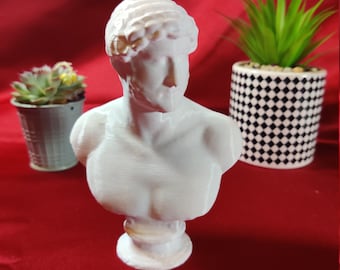 Busto de escritorio del emperador romano Adriano - Estatua de arte decorativo