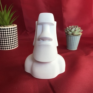 Moai Paaseiland Hoofden Desktop Decoratie Buste Sculptuur - Decoratief Kunstbeeld