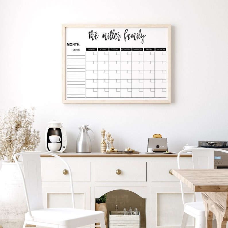 Large Family Calendar, Monthly & Weekly Organizer, Family Planner