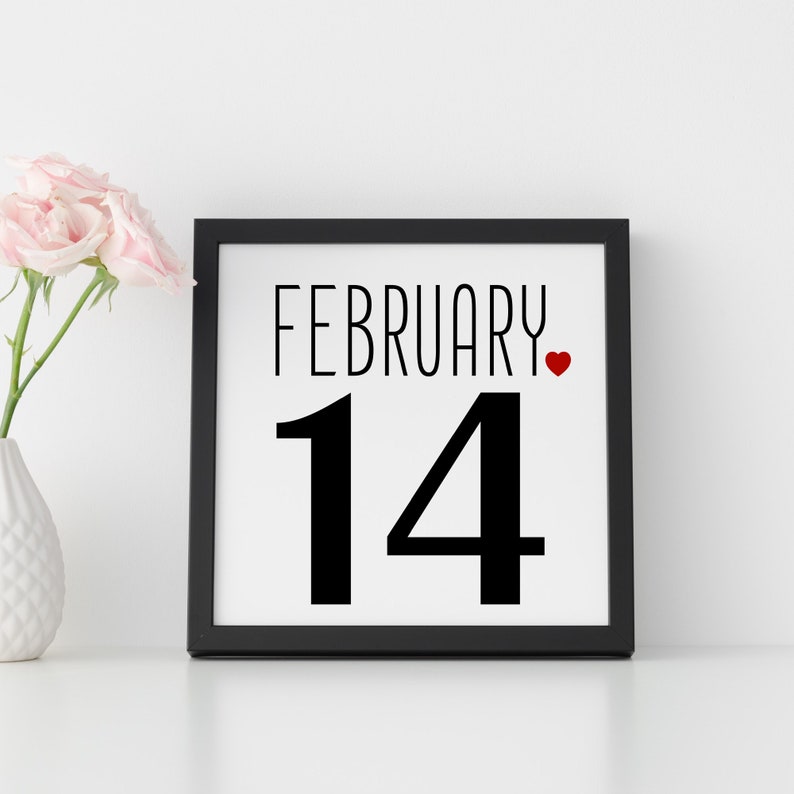 FEB 14 Valentines Day Print, Valentine Day Printables, Valentine Signs, Valentine Farmhouse Decor, Tiered Tray Decor, Instant Download image 2