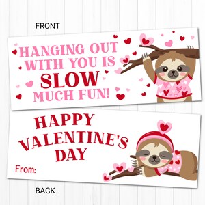 EDITABLE Valentines Day Card for Kids, Valentine Treat Topper for Kids, Valentine Card for Class, Kids Valentine Card, Printable Valentine image 8