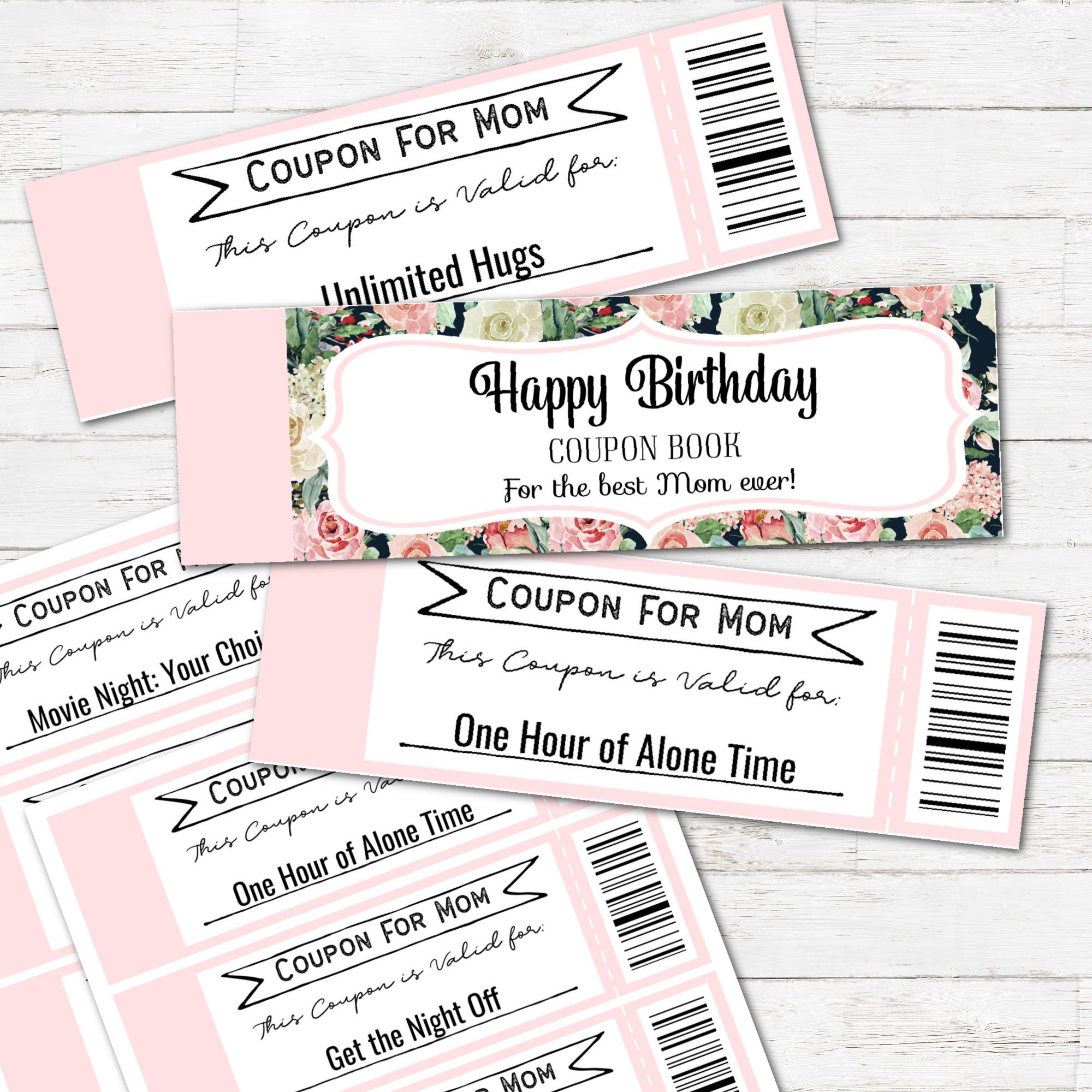 Editable Coupon Book Birthday Gift for Mom Custom Coupon Etsy Editable Coupon Book Birthday Gift for Mom Custom Coupon Etsy