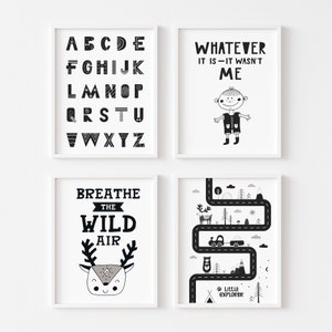 Free Black And White Nursery Printables