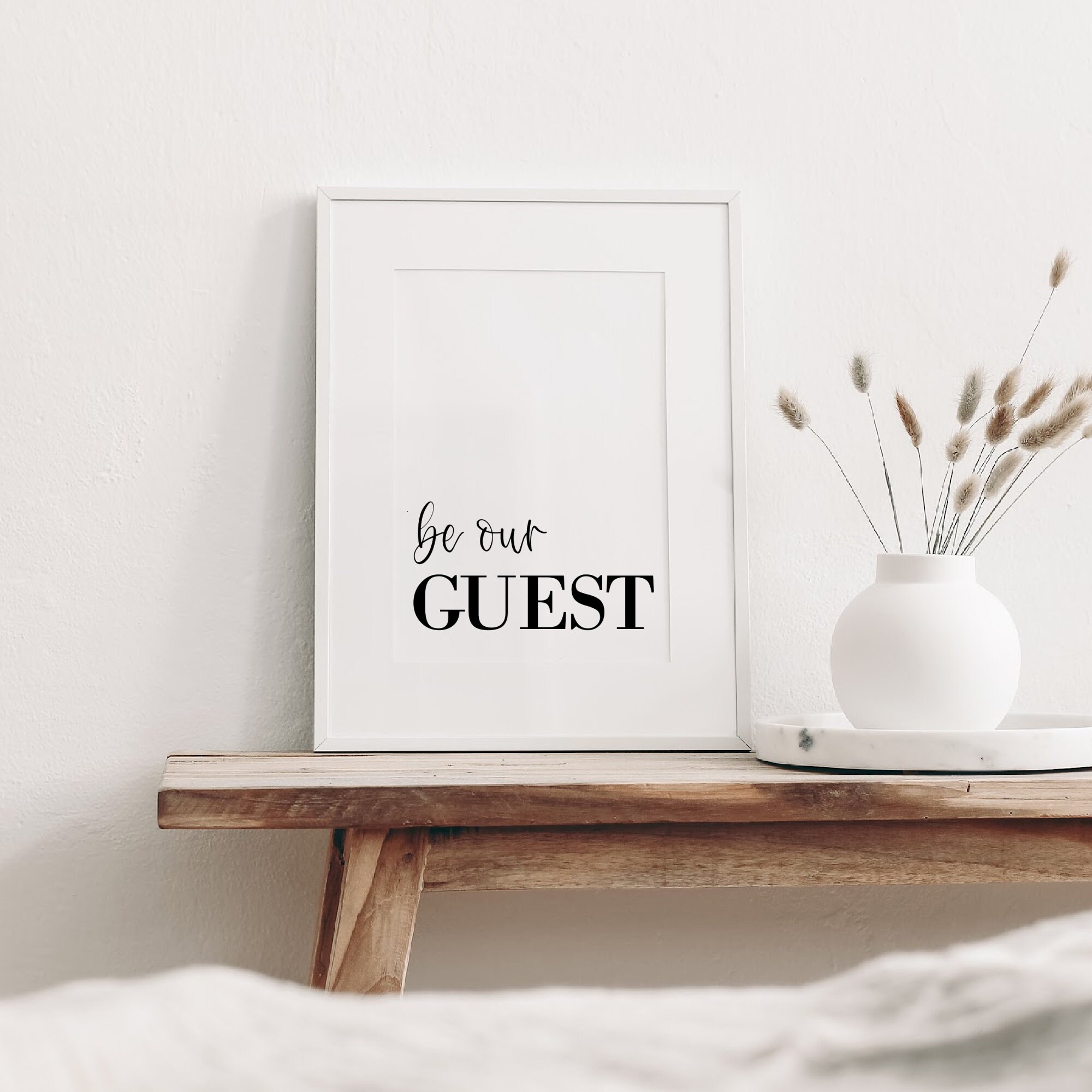 Be Our Guest Print, Be Our Guest Printable Wall Art Guest Room Print ...