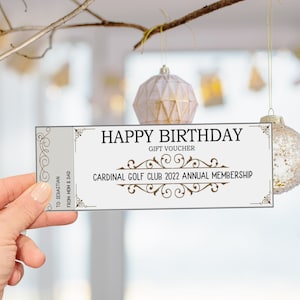 Editable Coupon Gift, Birthday Gift Voucher, Gift Certificate Template, Gift Coupon Template, Printable Gift Voucher,Custom Birthday Voucher