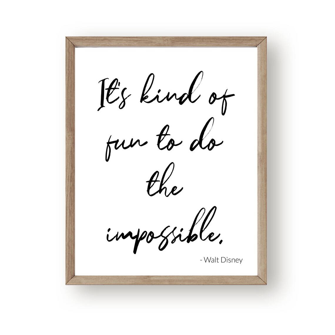 Set of 2 Printable Walt Disney Quotes Black and White Print | Etsy
