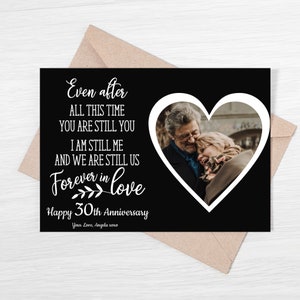 Biglietto di anniversario con foto, Biglietto di anniversario personalizzato, Biglietto di anniversario personalizzato per il marito, Biglietto di anniversario importante per il fidanzato