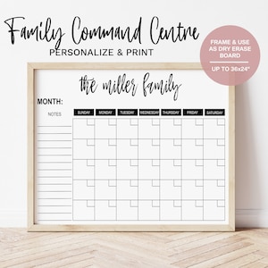 Grote familiekalender, maandelijkse en wekelijkse organisator, gezinsplanner, aangepaste wandkalender, 24x36&quot; kalender, droog wissen 2022 wandkalender
