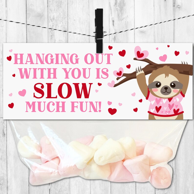 EDITABLE Valentines Day Card for Kids, Valentine Treat Topper for Kids, Valentine Card for Class, Kids Valentine Card, Printable Valentine image 2