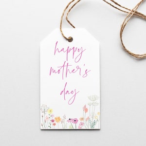 PRINTABLE Mother's Day Tags - Floral Gift Tags, Happy Mothers Day ...