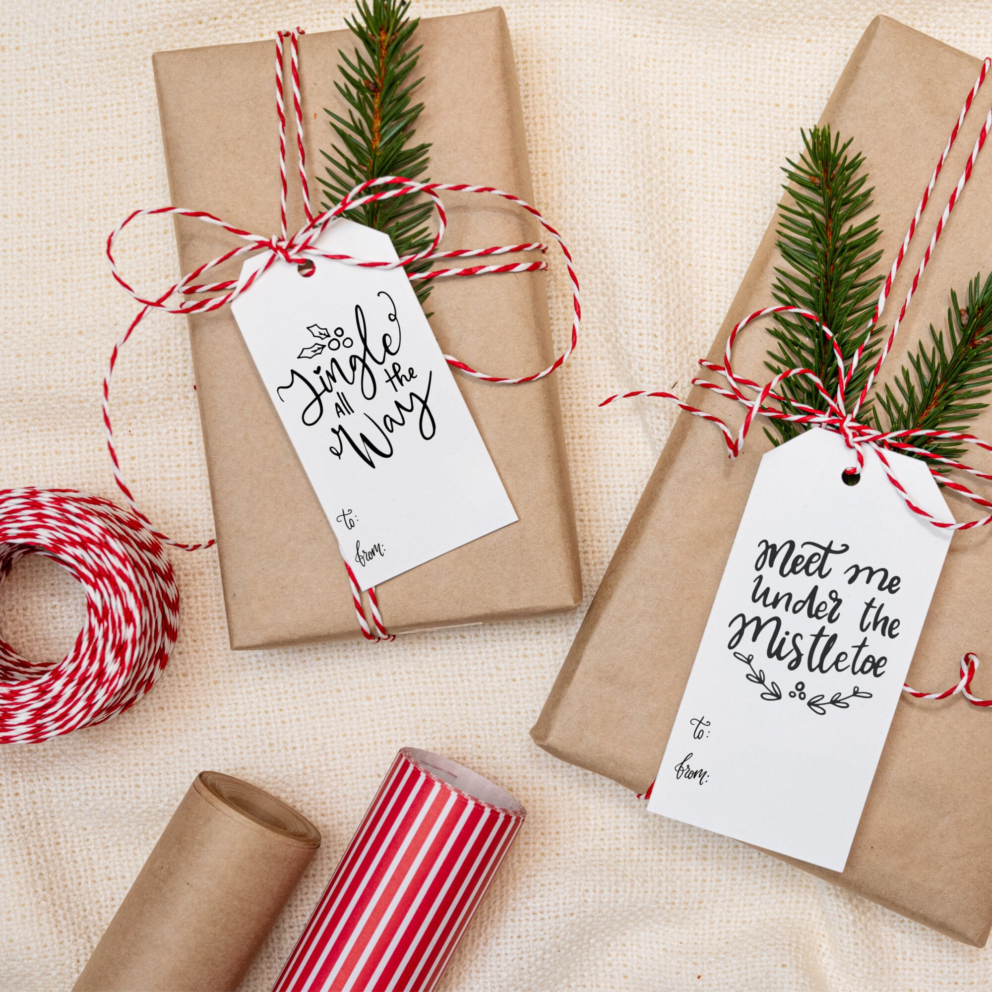 How to Make 12 Christmas DIY Gift Tags - White Lilac Farmhouse