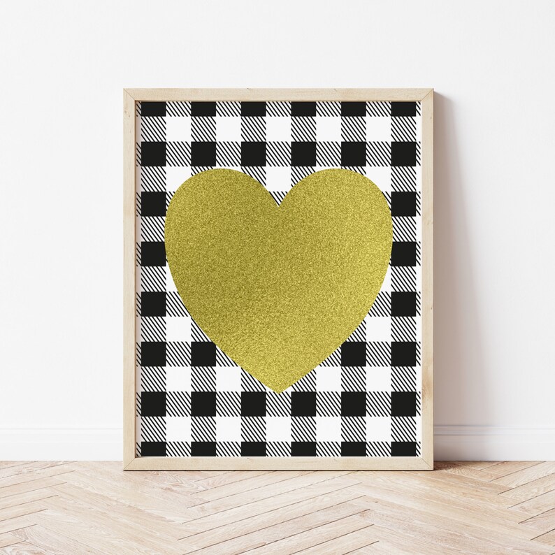 Heart Print, Valentines Day Printable Wall Art, Valentines DIY Decor, Valentine Farmhouse Decor, Valentines Gallery Wall Prints, Download image 1