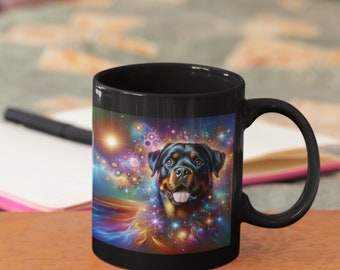 Digital Delight: Galaxy Rottweiler Dog Breed Design, Instant Download for Sublimation Prints