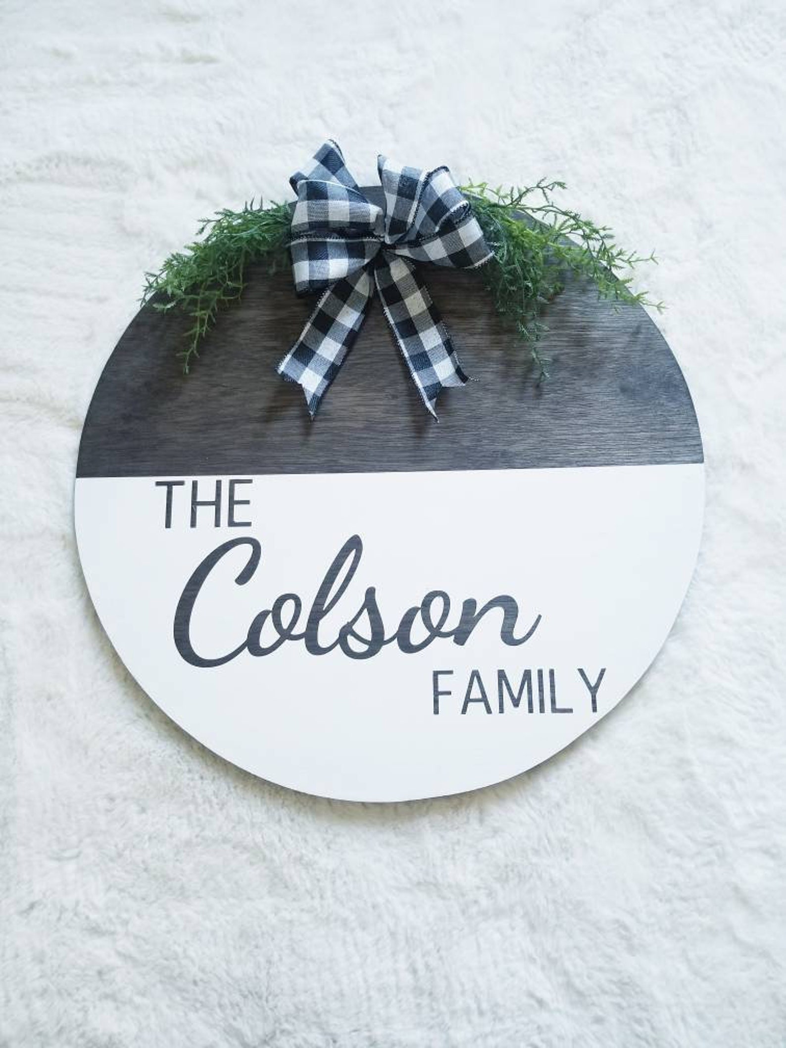 Personalized door hanger Etsy