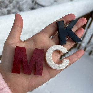 Custom Resin Letter Keychain
