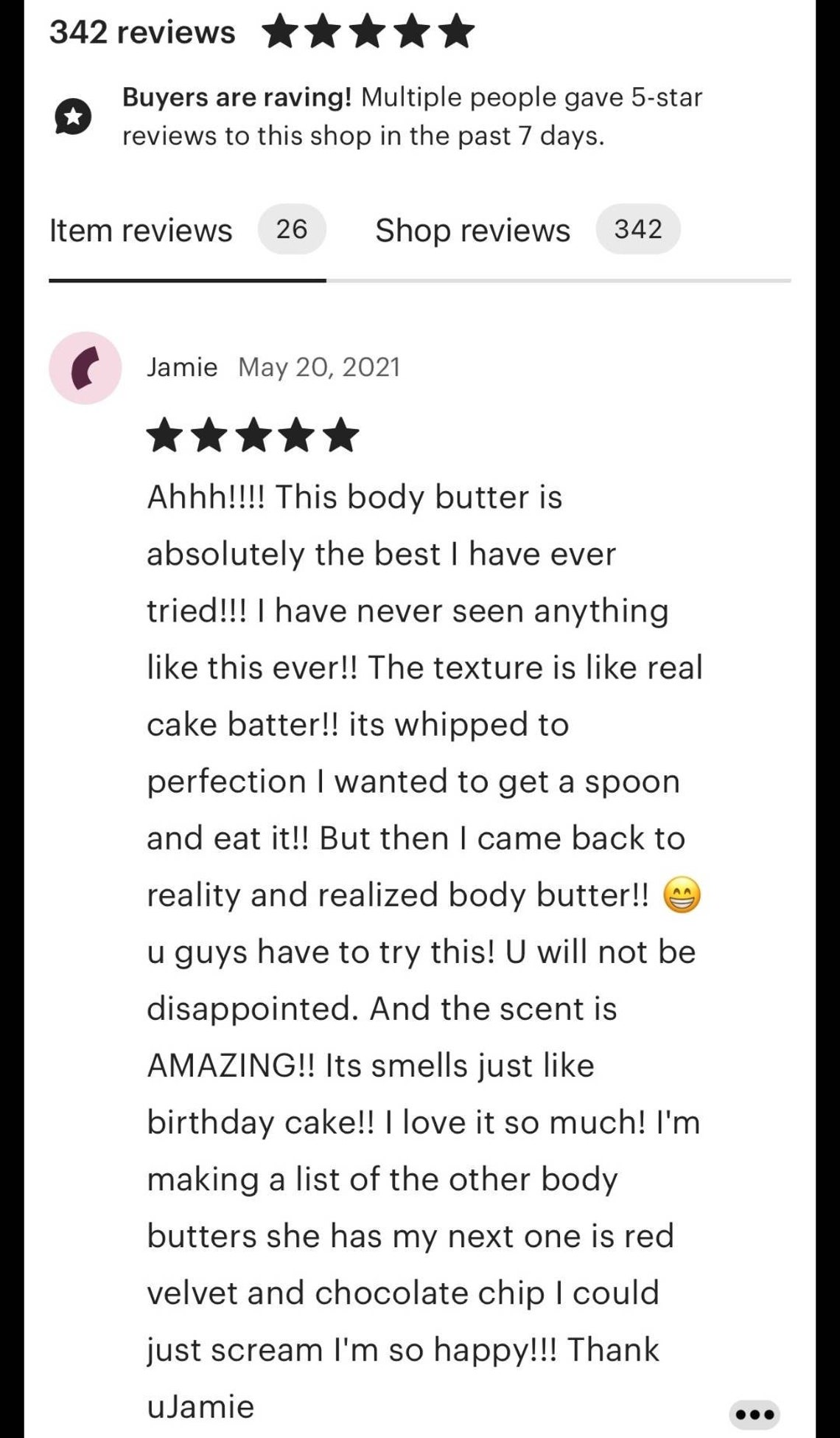 Birthday Cake Body Butter Etsy