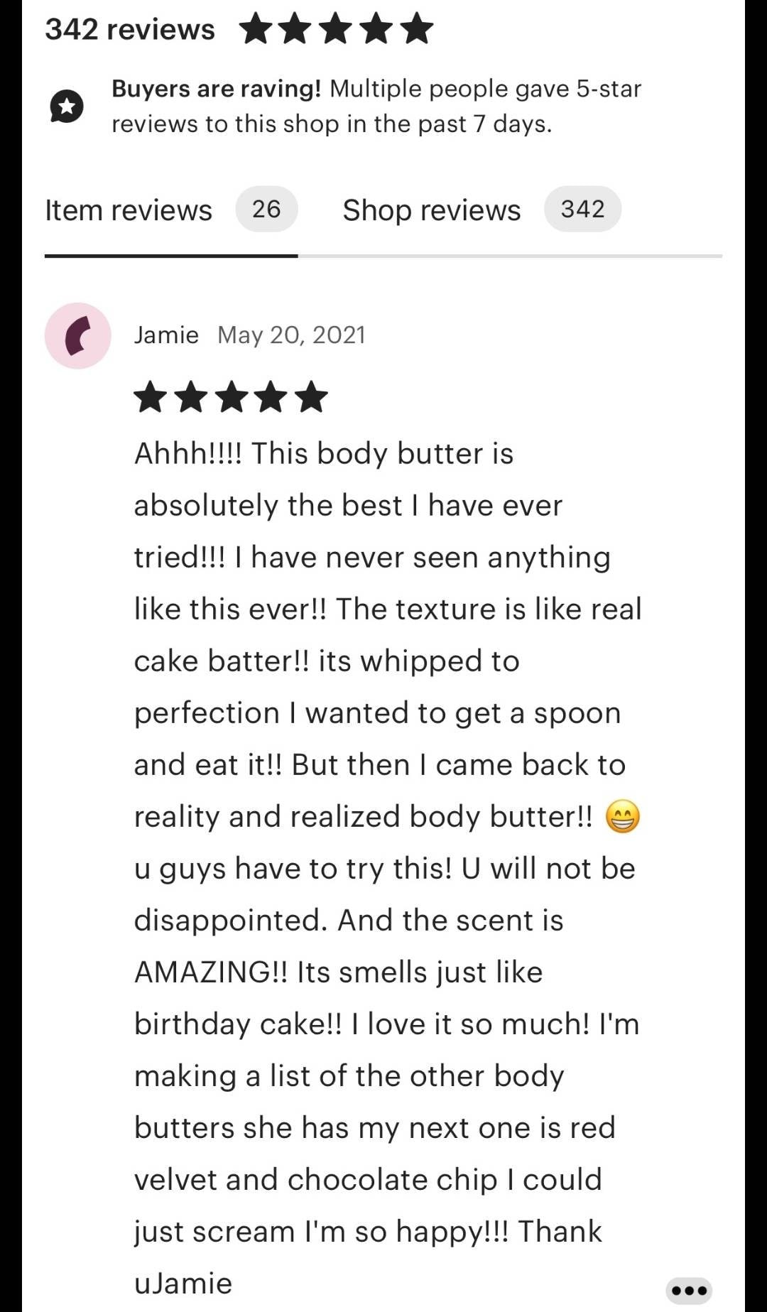 Birthday Cake Body Butter Etsy