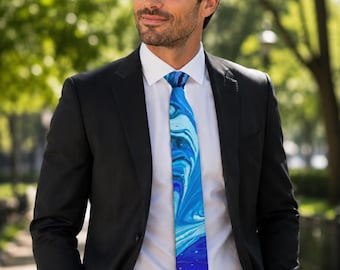 Blue Wave Tie