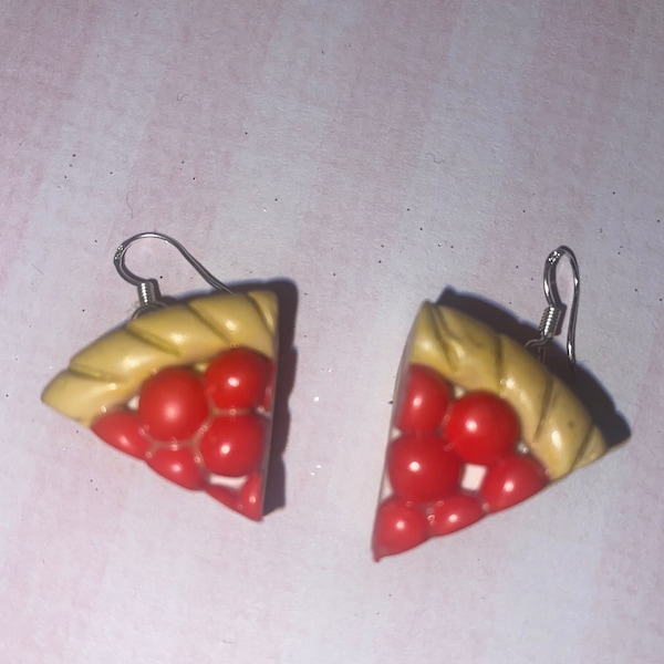 Boucles d'oreilles Une part de tarte ou 2