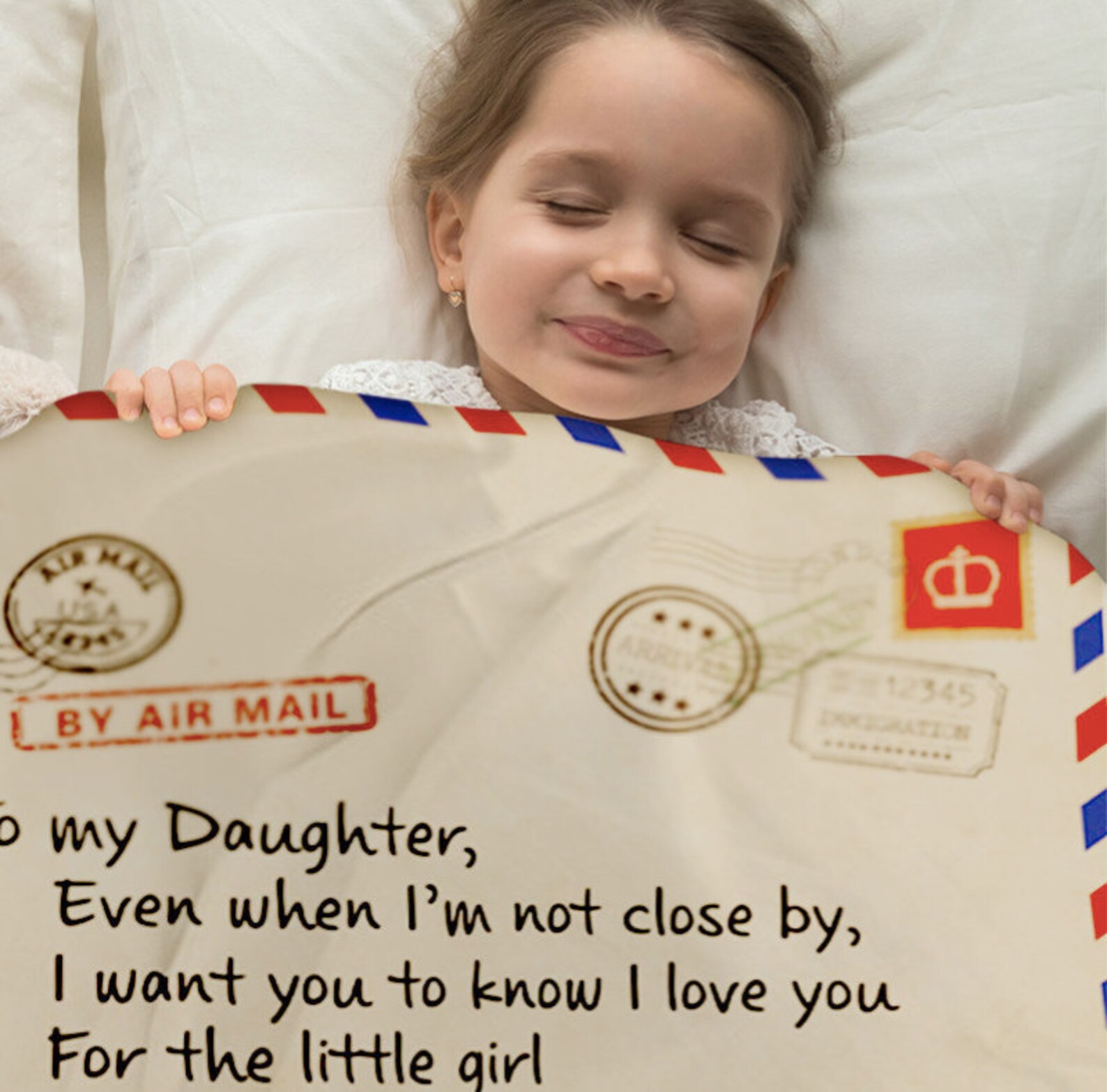 To My Daughter Blanket Personalized Blanket Letter Blanket Etsy