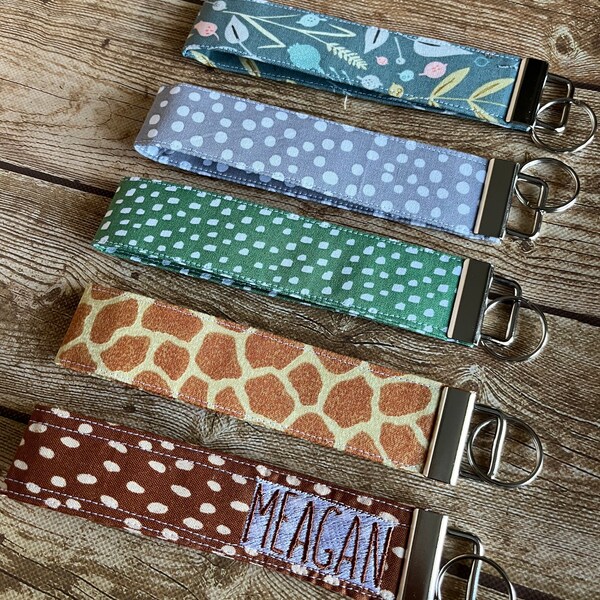 Embroidered Keychain Etsy