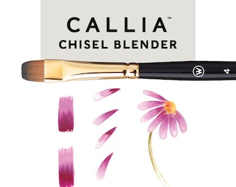 CALLIA Chisel Blender Artiste Pinceaux Techniques Mixtes par Willow Wolfe