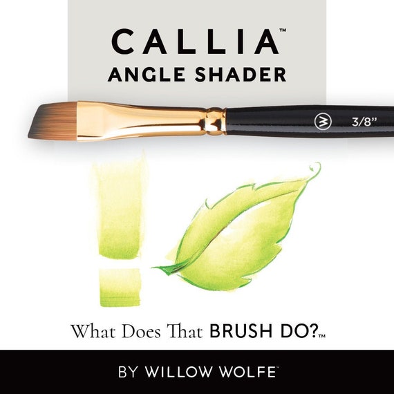CALLIA Dodo Drybrush Mixed Media Artist Paint Brush by Willow Wolfe 