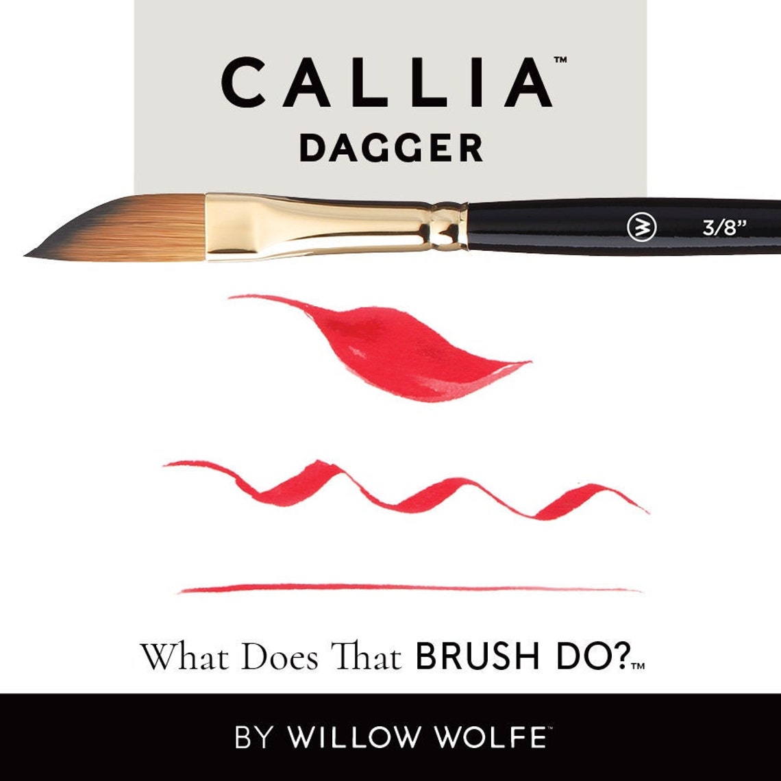 Callia Artist Paint Brush Set Dagger Paint Brushes Etsy