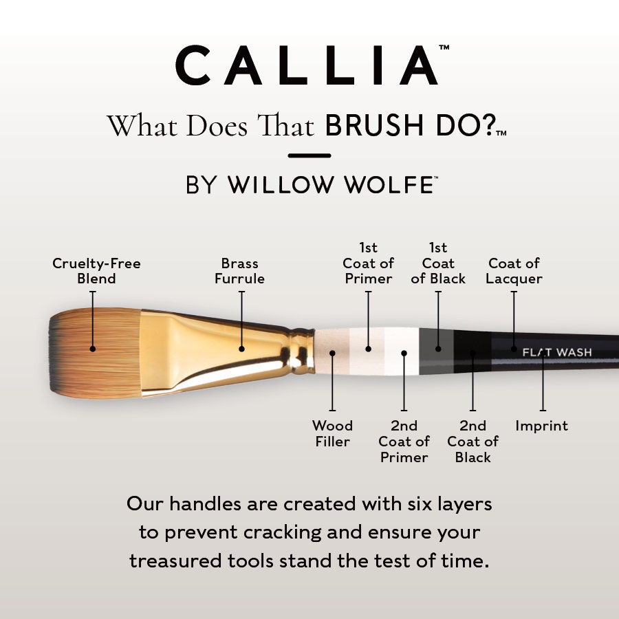 Callia Artist Paint Brush Set Dagger Paint Brushes Etsy