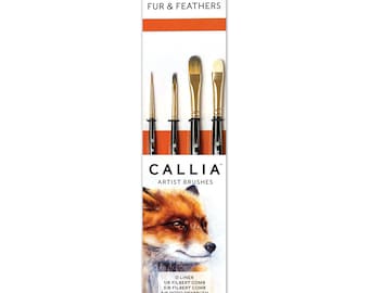 CALLIA Filbert Artist Paint Brushes Mixed Media by Willow Wolfe 