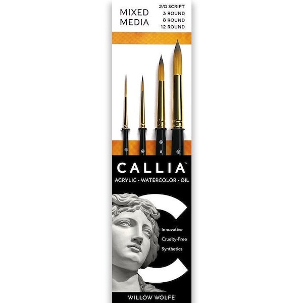 Callia Artist Paint Brush Set -  Watercolour Brush Set by Willow Wolfe