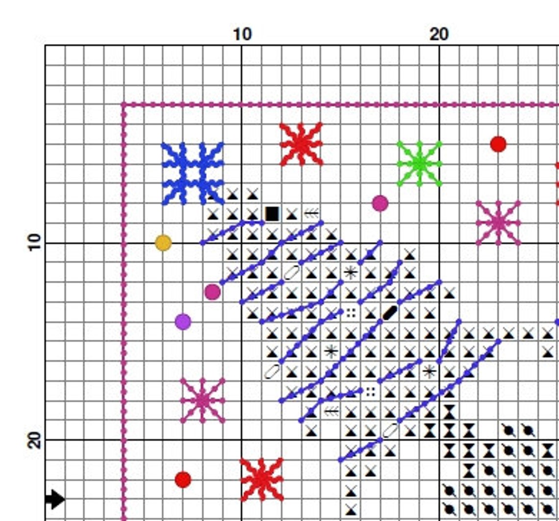 Christmas Biscornu Cross Stitch Pattern Biscornu Pattern Etsy UK