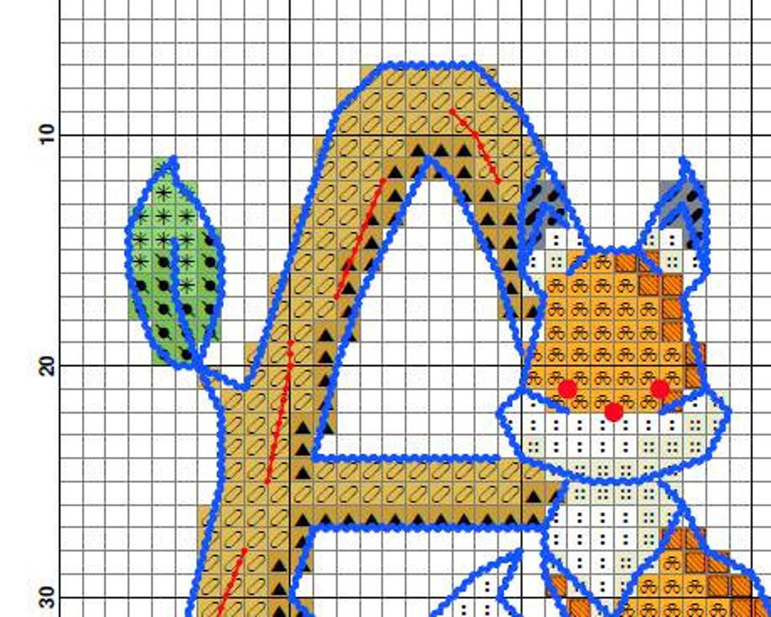 Alphabet Cross Stitch Pattern Forest animal monogram Etsy