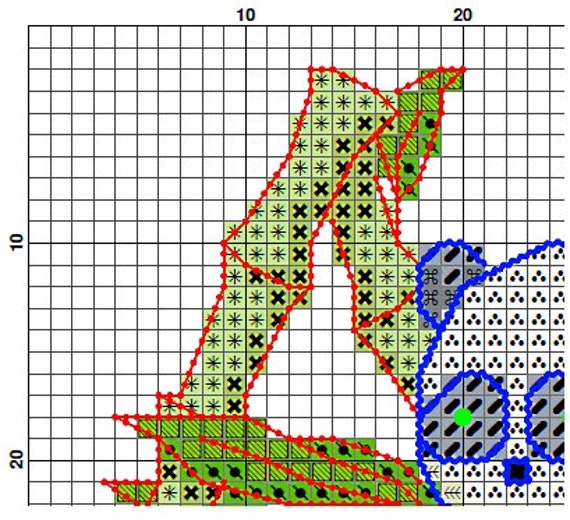 Alphabet Cross Stitch Pattern, Panda Monogram, Alphabet Cross