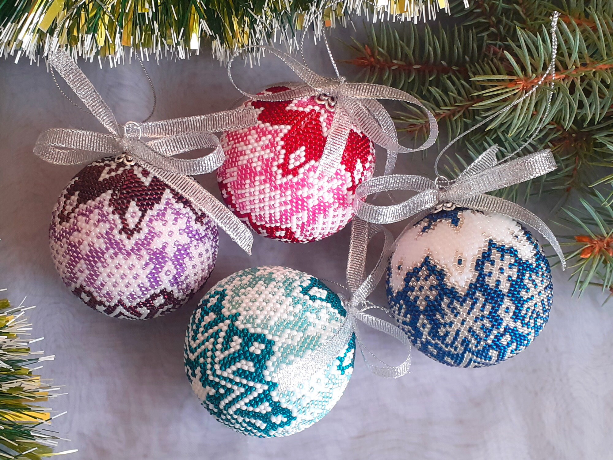 Christmas Set of Balls 1, Christmas Tree, Christmas Tree, Handmade ...
