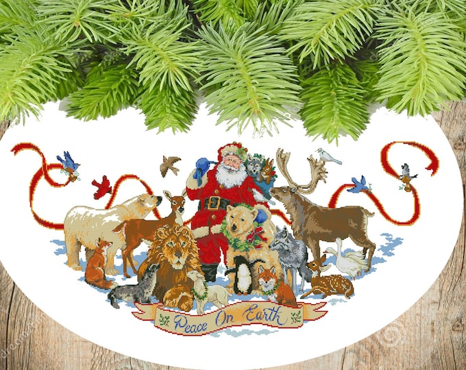 Bucilla Candy Cane Snowman 43 Felt Christmas Tree Skirt Kit 86307