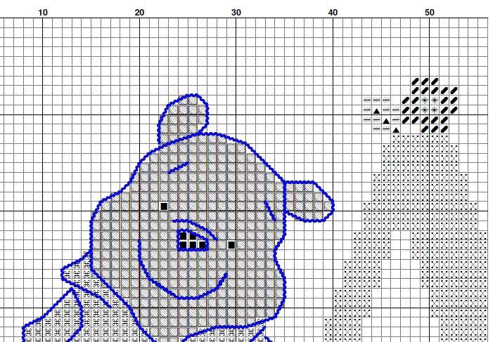 Alphabet Cross Stitch Pattern, Bear Monogram, Alphabet Cross Stitch ...