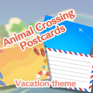 Postales inspiradas en Animal Crossing [Temática de vacaciones] - Papelería / Carta